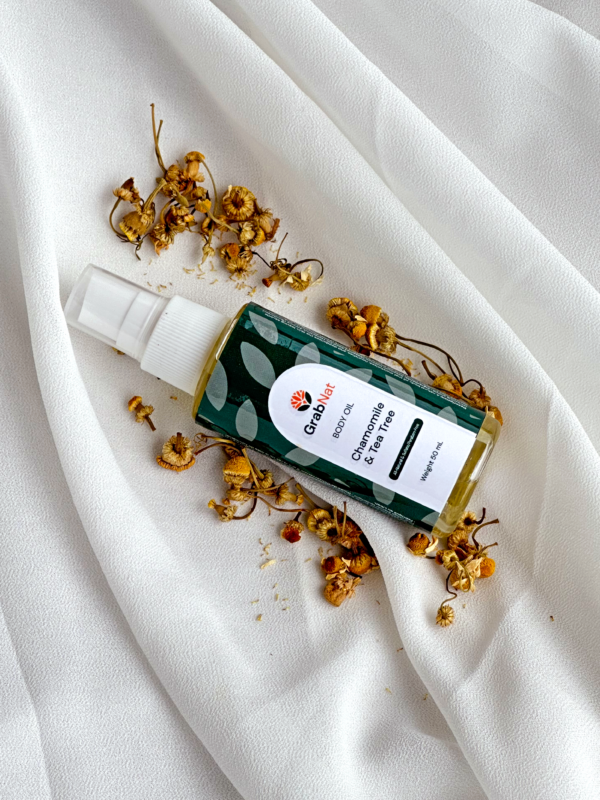 Chamomile and Tea Tree Body Oil 50ml - Image 2
