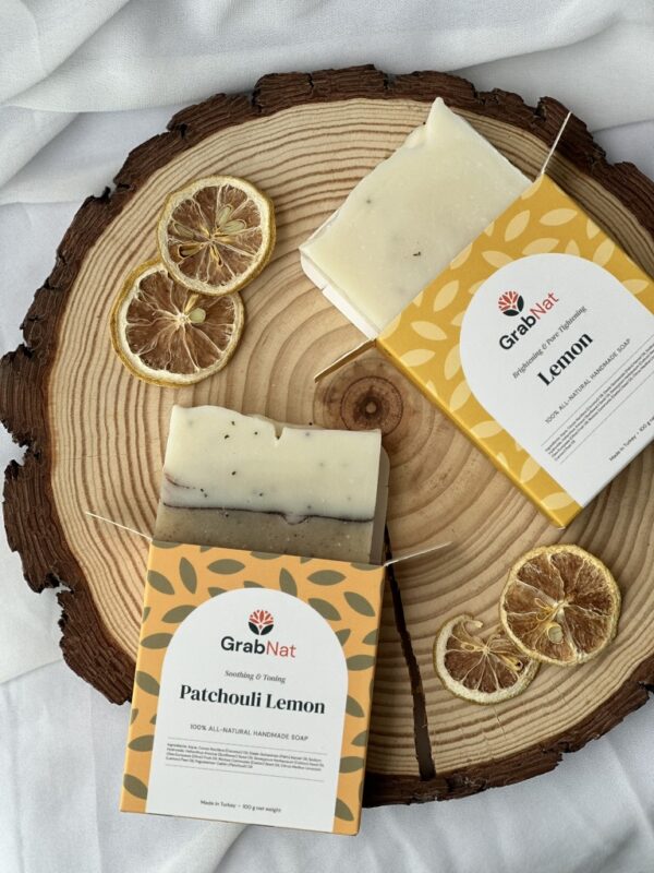 lemon natural handmade soap
