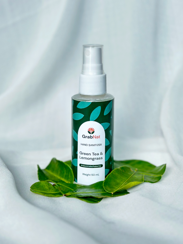 Hand Sanitizer Green Tea & Lemongrass 50 mL - Image 3