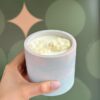 Baby Blue Scented Candle with Handmade Clay Pot 250g